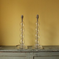 Pair of Vintage 1990s Clear