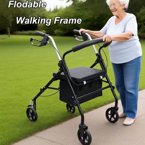 Folding wheels rollator - folding,