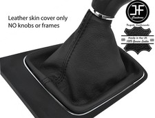 BLACK STITCH TOP GRAIN LEATHER