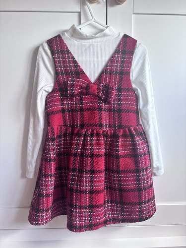 Girls tartan dress set - girls,