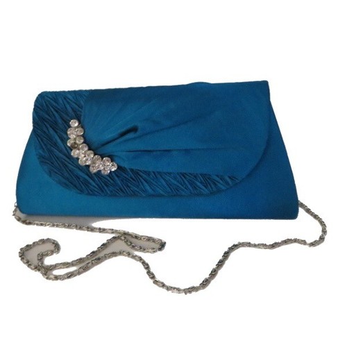 Party satin pleated - party, clutch