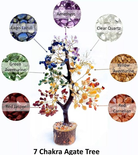 Seven chakra crystal tree - crystal,