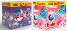Bold Platinum Pods Washing Detergent Tablets Capsules 50/ 70/ 100/ 140 Pods