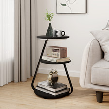3-Tier LED Lighted Side Table