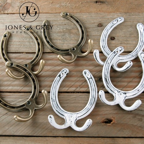 Horseshoe double hooks - double, vintage