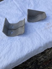 Aluminium OG 4" gutter ext. connector & ext. stopend, by Alumasc, appear unused