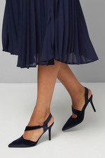 Wallis Navy Court Shoes Womens