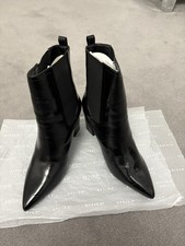 OFFICE BLACK PATENT ANKLE