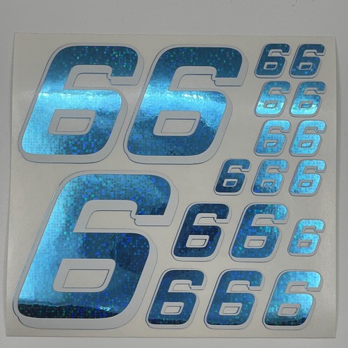Blue star hologram white - star, hologram/white