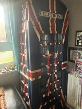 Iconic telephone box wine rack