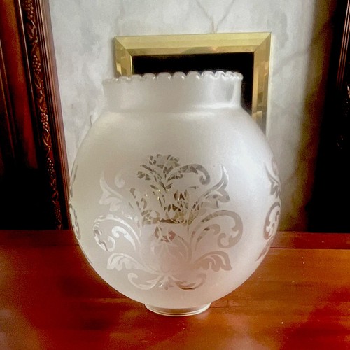 Vintage white frosted glass - vintage,