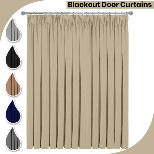 Blackout door curtain - curtain, single