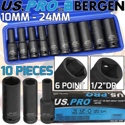 Pro deep impact socket set - deep,