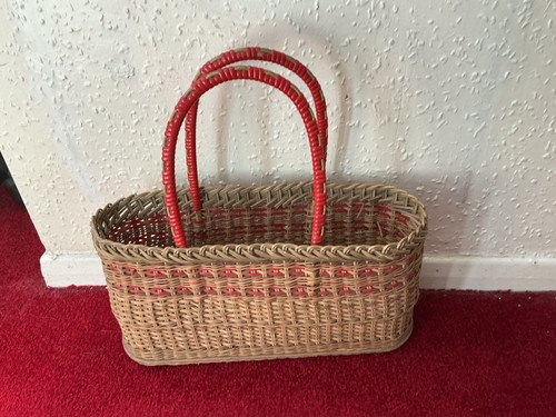Vintage wicker market - wicker,