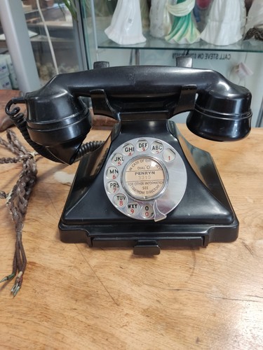 Gpo 232f black - bakelite, rotary