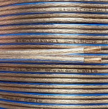 10m 2 x 1.5mm Transparant Speaker Cable Wire for HiFi Surround Sound Car Audio