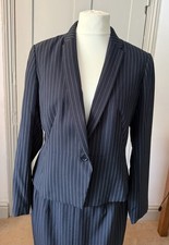 M&S Smart Navy Pin Stripe