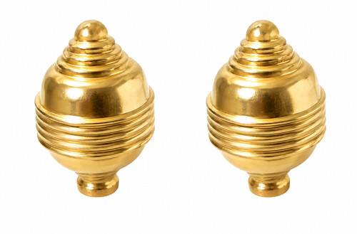 Small hollow brass - 2, knobs