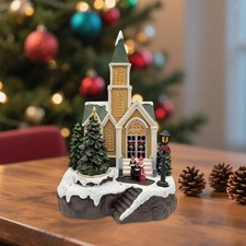Christmas Church Statue with