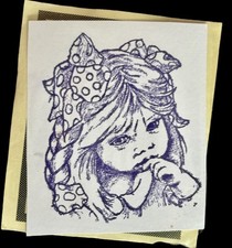 Foam Mounted Rubber Stamp Simply Adorable GRACE By Sugar Nellie