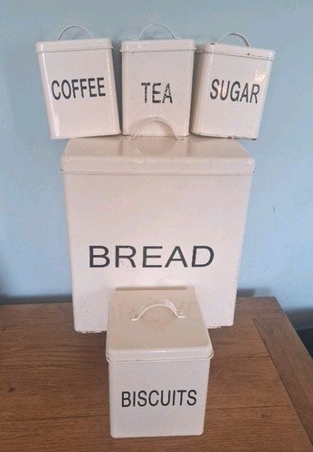 Vintage kitchen storage tins - vintage,