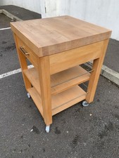 Habitat Canella Solid Beech freestanding Kitchen Dining Butchers Block / Island 