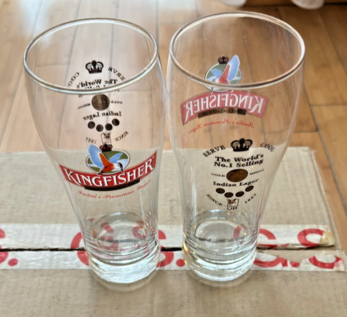 Kingfisher pint glasses set - kingfisher,