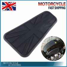 Fuel Gas Tank Knee Center Pads Protector Black Union Jack Decal For Triumph T100