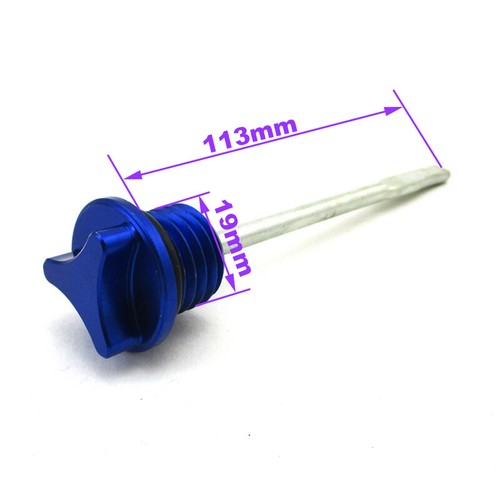 Blue cnc oil dipstick - blue,