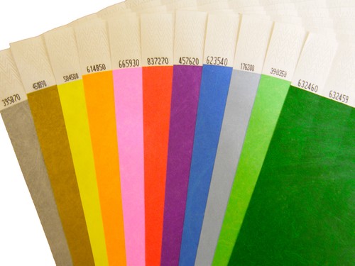 Plain tyvek wristbands 100 - plain,