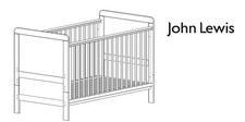 John Lewis & Partners Alex Cotbed, Solid White - Cot and Mattress