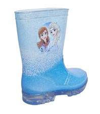 GIRLS FROZEN 2 ANNA ELSA GLITTER WELLIES RAIN WELLINGTON BOOTS UK SIZE 5-10