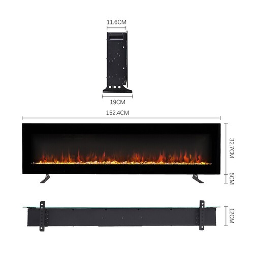 60inch led fireplace - 40/50/60inch,