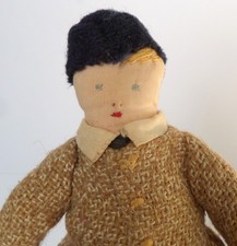 SMALL OLD HAND SEWN CLOTH DOLL