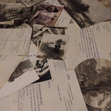 A BUNDLE OF OLD AND VINTAGE MIXED EPHEMERA LETTERS, PHOTOS, ILLUSTRATIONS