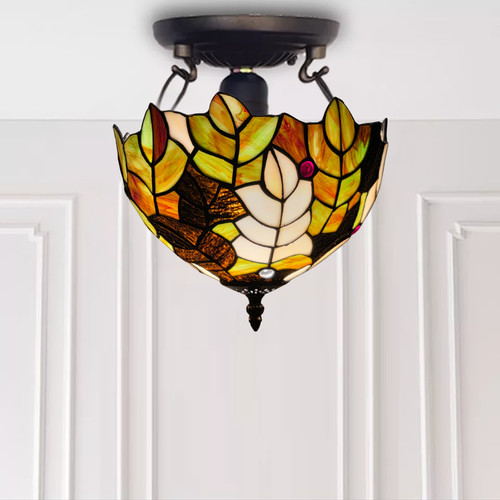 Tiffany leaves style ceiling - leaves,