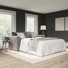 Oxford Grey Fabric Sofa Bed