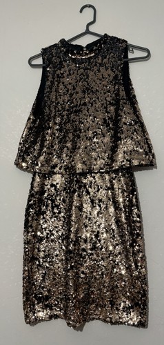 Black gold sequin - h&m, dress