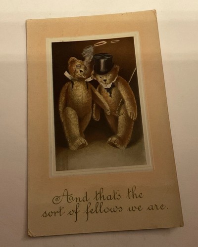 Vintage card postcard soft - vintage, toy