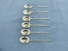 Antique set six sterling - an,