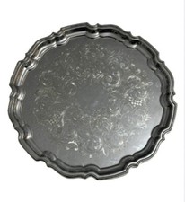 Large Silver Plated Scalloped