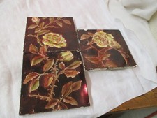 Antique 3 brown copper yellow