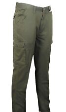 Mens Cargo Combat Slim-fit Pants Work Trousers Size 28 to 52 Black Navy & Olive