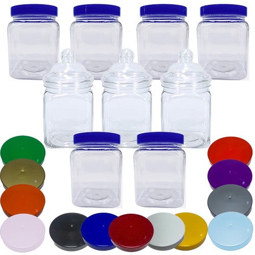 Plastic storage jars sweets - plastic,
