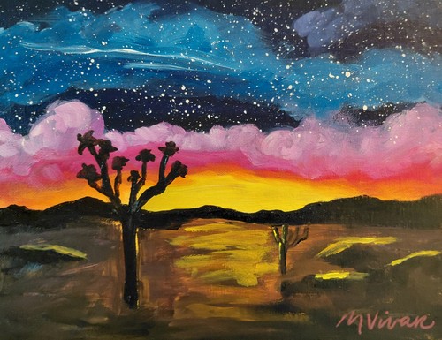 Mona vivar 9x12 - vivar, painted
