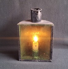 Antique Italian Railway Signal Lantern 1920s