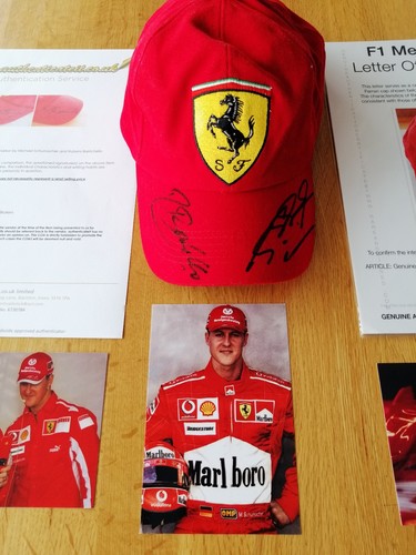 Ferrari pitlane cap sighned - ferrari,