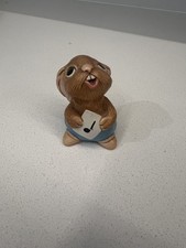 Vintage Pendelfin Rolly Rabbit Figurine Hand Painted Stonecraft Made in England