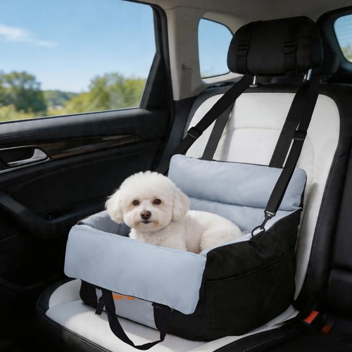 Elevated dog car seat - dog,