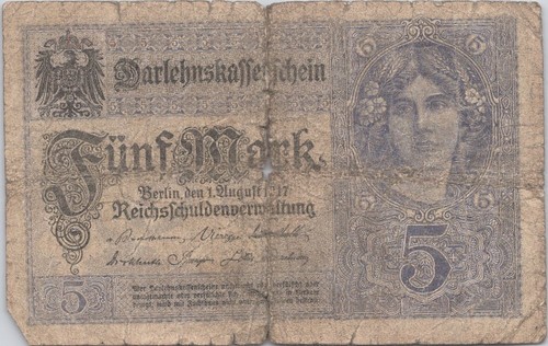 Germany mark 1917 old - mark,